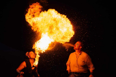 Krystal Younglove breathing fire at MFRF