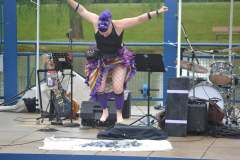 Glass Walking Sideshow Entertainment Krystal Younglove at York Pride