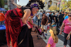 York Bike Night Stilt Walker Entertainment Krystal Younglove