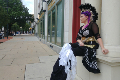 York Bike Night Stilt Walker Entertainment Krystal Younglove