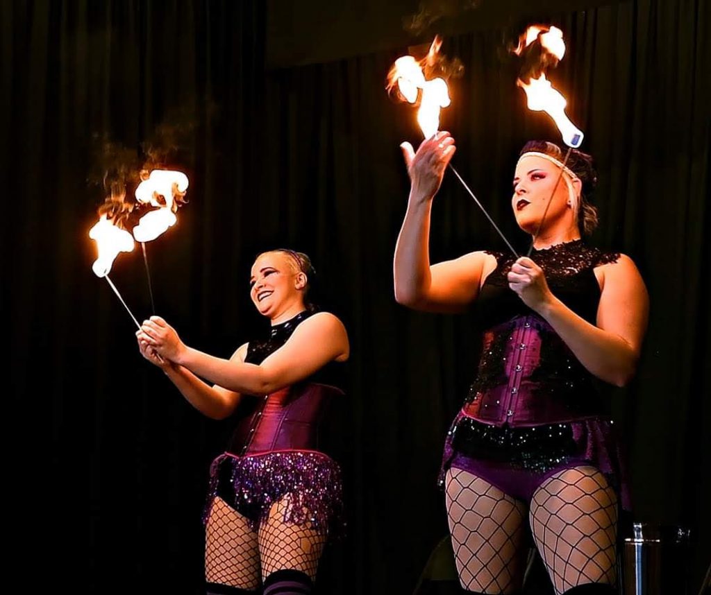 Fire Eating Krystal Younglove and Nova Nyx